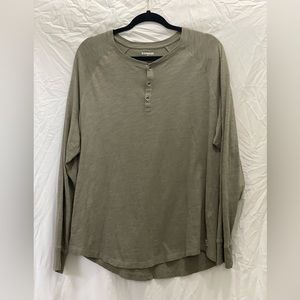Green Long Sleeve Shirt from Express (Large)